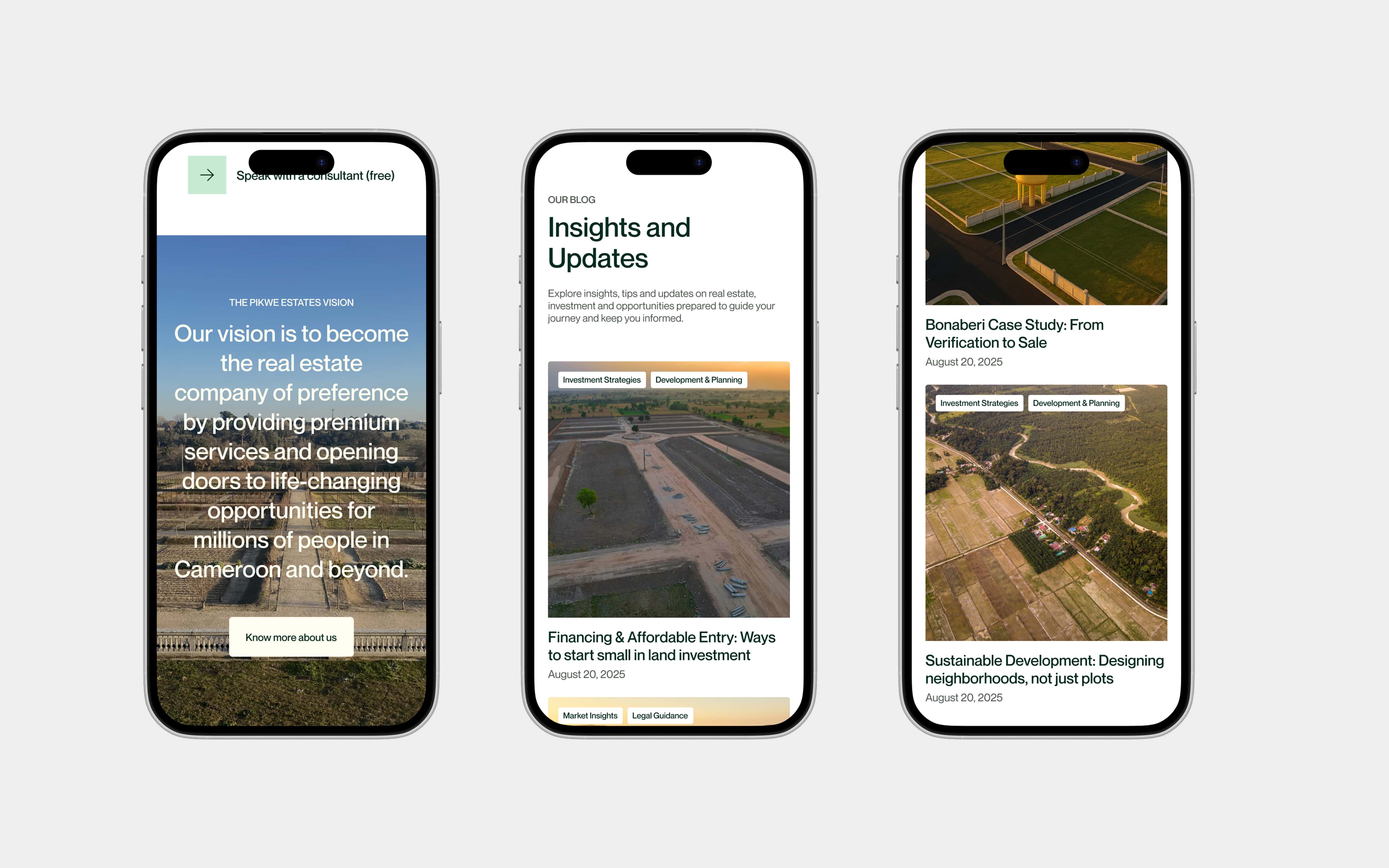 Website PIKWE ESTATES