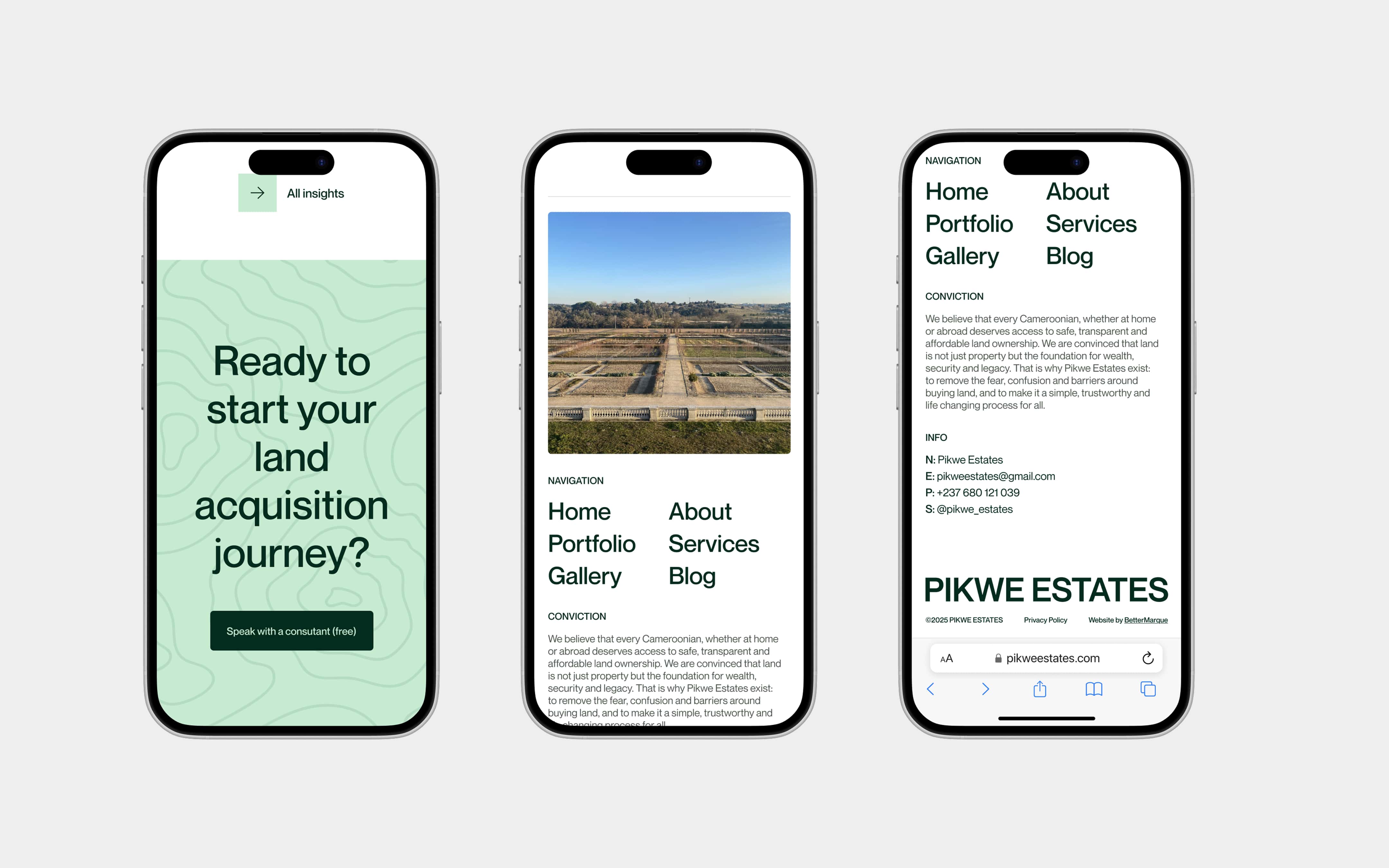 Website PIKWE ESTATES