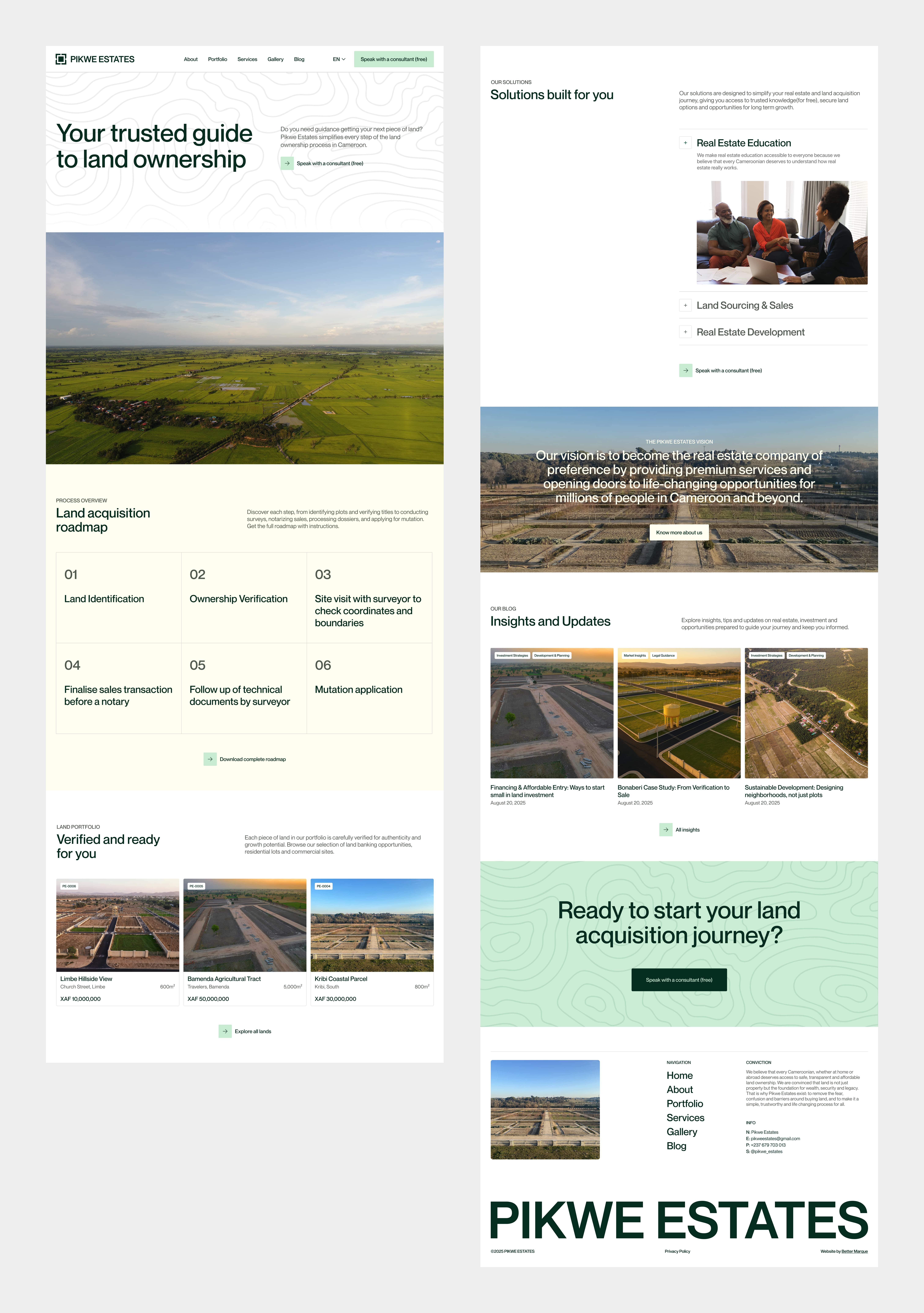Website PIKWE ESTATES