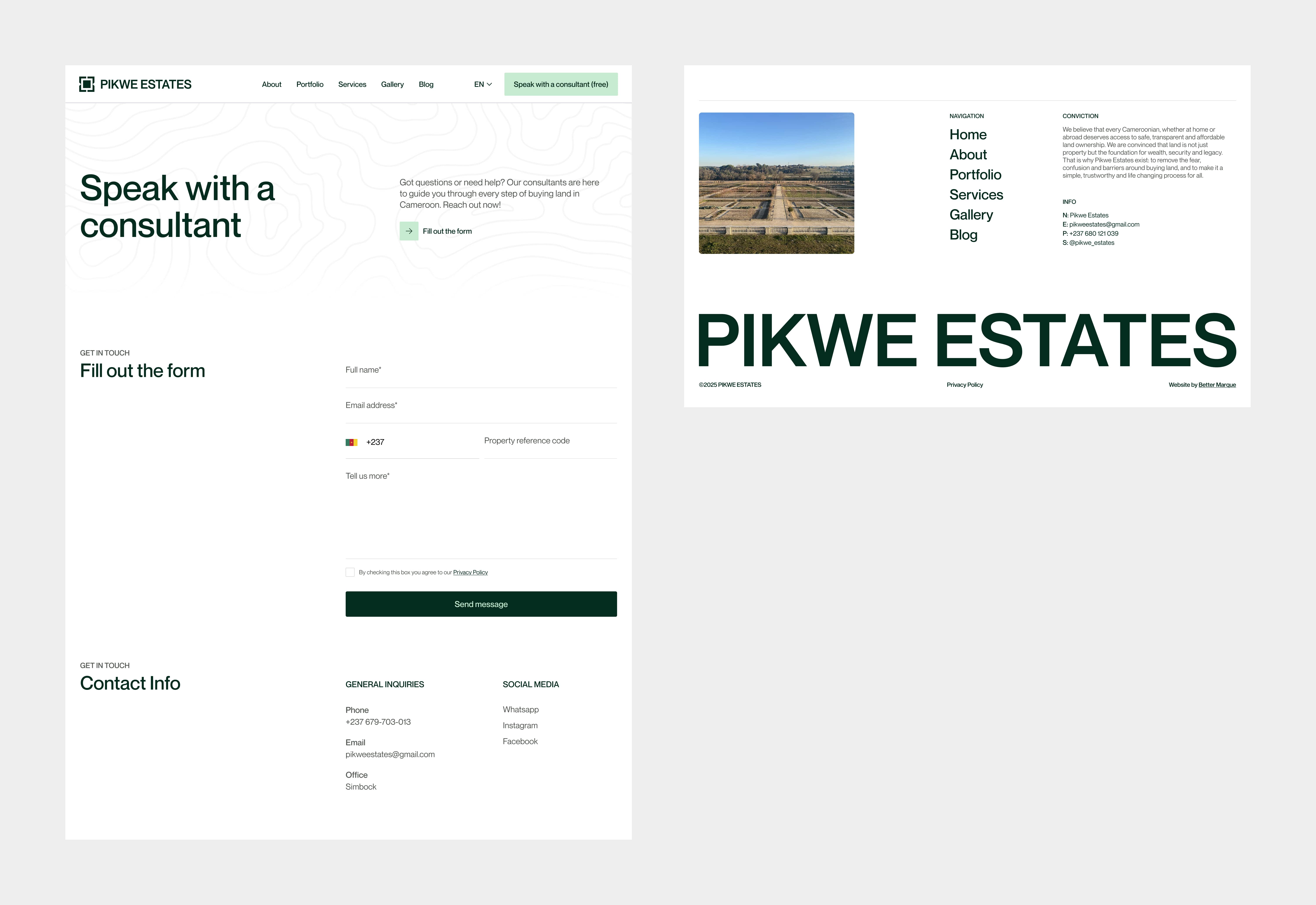 Website PIKWE ESTATES