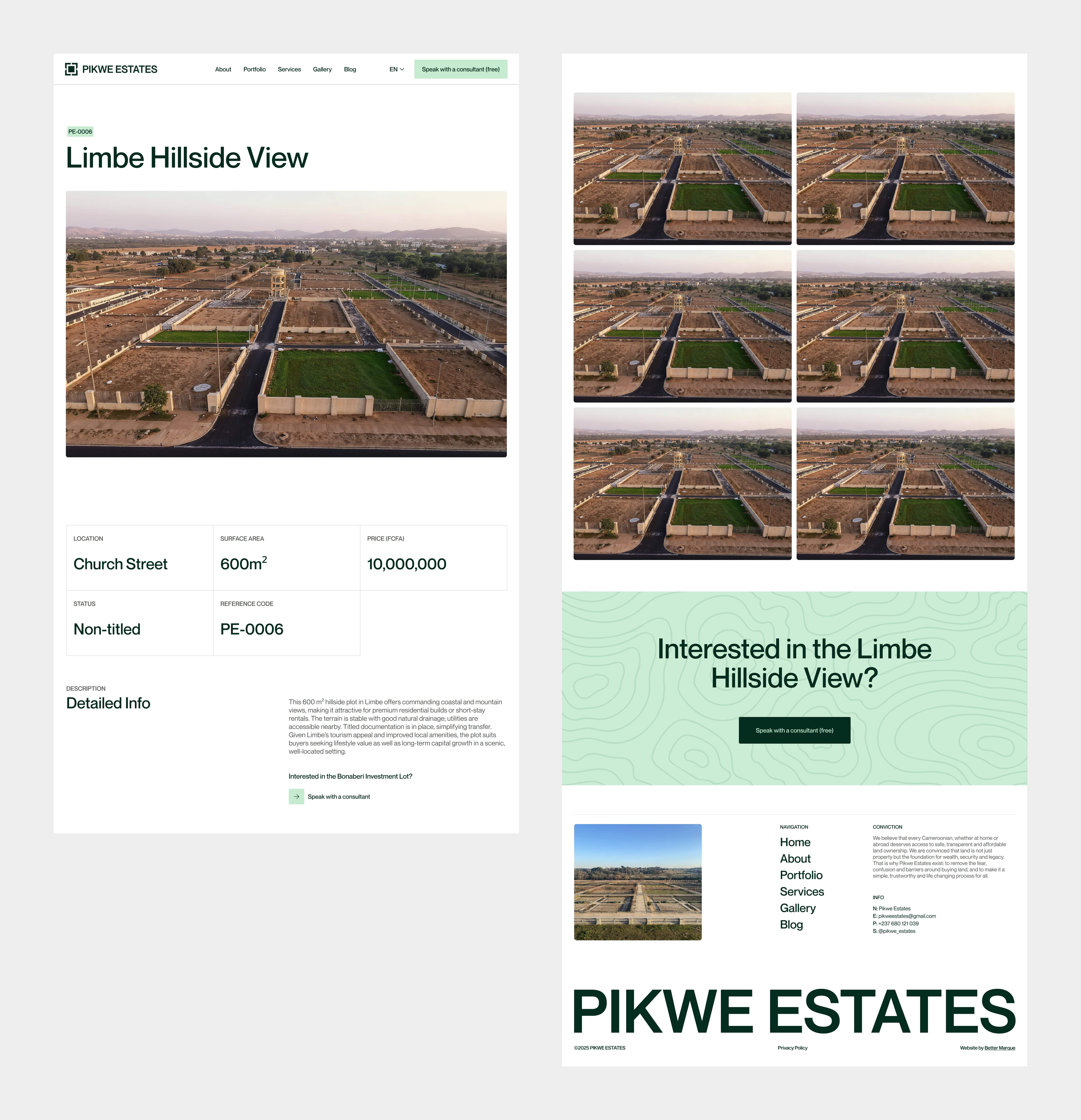 Website PIKWE ESTATES